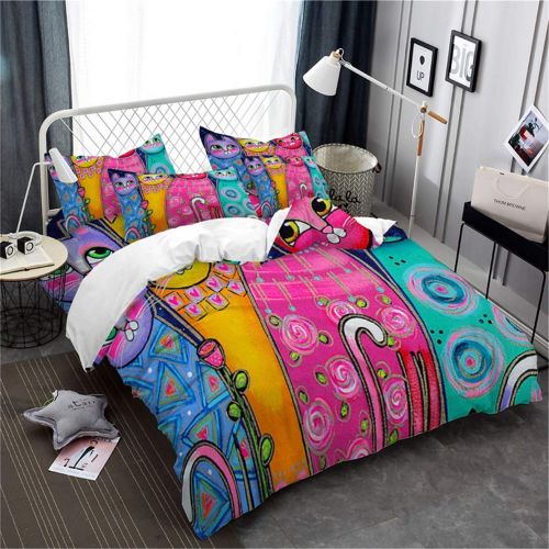  JARSON Deep Blue Cartoon Bedding Sets Little Boy Moon Star Printed Duvet Cover Set Kids Bedding Twin Size