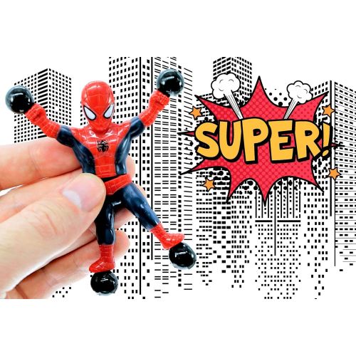  JA-RU Marvel Avengers Window Crawler Wall Climbers Rolling Sticky Toys (2 Packs, 4 Heroes) Hulk, Captain America, Thor & Iron Man Fidget Toy Wall Walker Climber Wacky Party Games Pinata