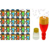 JA-RU Grab a Bubble Storm Touchable Bubbles Blowing Toy (24 Pack) I Hundred of Touching Bubbles Soap Solution Toy Favors I Party Favor Pinata Filler in Bulk 1508-24p