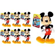 JA RU Disney Stretchy Toys Mickey & Minnie Figures Squish & Pull Toys (6 Mickey Figures) Clubhouse Disney Anxiety Calming Fidget Toy, Stress Toys, Birthday Party Gifts for Kids, Bo