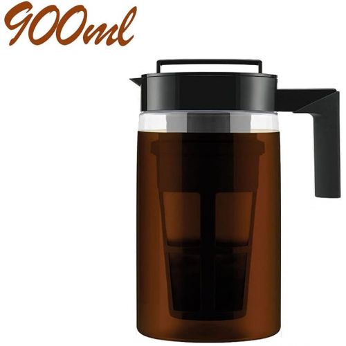  [아마존베스트]JAWM 900ML Cold Brew Iced Coffee Maker With Airtight Lid&Silicone Handle