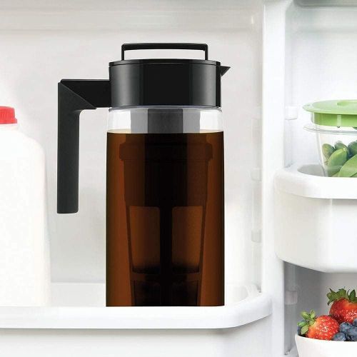  [아마존베스트]JAWM 900ML Cold Brew Iced Coffee Maker With Airtight Lid&Silicone Handle