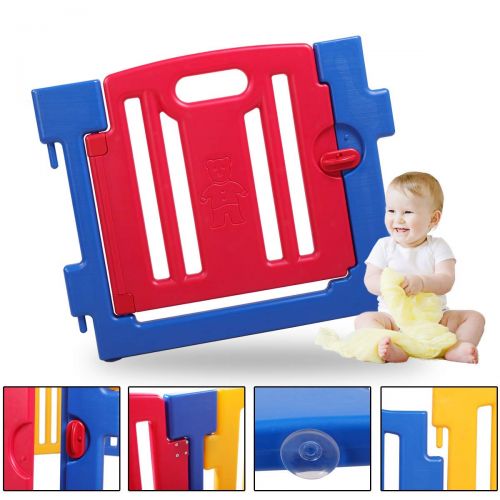  [아마존베스트]JAXPETY Baby Playpen 8 Panel Kids Safety Play Center Yard Home Indoor Outdoor Fence New