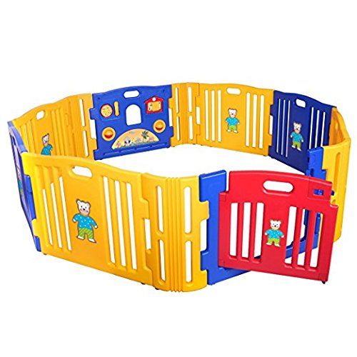  JAXPETY Baby Playpen Kids 8+4 Panel Safety Play Center Yard Home Indoor Outdoor New Pen