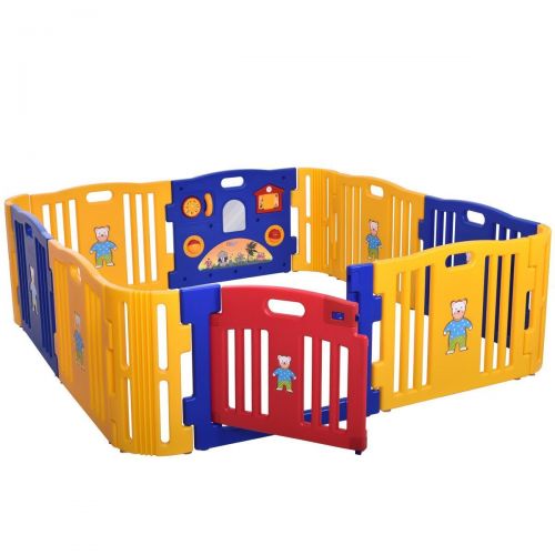  JAXPETY Baby Playpen Kids 8+4 Panel Safety Play Center Yard Home Indoor Outdoor New Pen