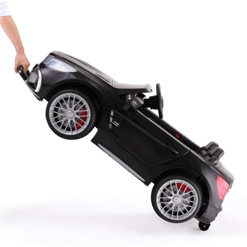  JAXPETY Mercedes Benz 12V Electric Kids Ride On Car Licensed MP3 RC Remote Control (Black)