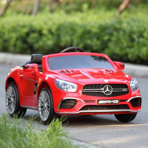  JAXPETY Mercedes Benz 12V Electric Kids Ride On Car Licensed MP3 RC Remote Control (Black)