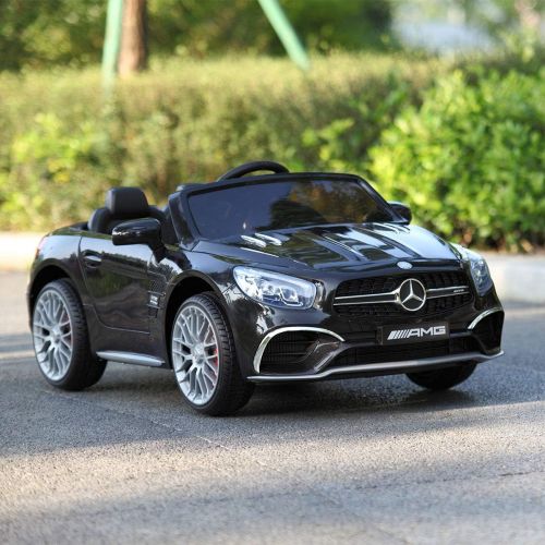  JAXPETY Mercedes Benz 12V Electric Kids Ride On Car Licensed MP3 RC Remote Control (Black)