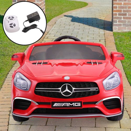  JAXPETY Mercedes Benz 12V Electric Kids Ride On Car Licensed MP3 RC Remote Control (Black)