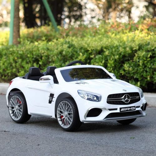  JAXPETY Mercedes Benz 12V Electric Kids Ride On Car Licensed MP3 RC Remote Control (Black)