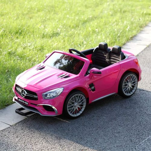  JAXPETY Mercedes Benz 12V Electric Kids Ride On Car Licensed MP3 RC Remote Control (Black)