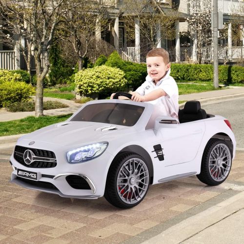  JAXPETY Mercedes Benz 12V Electric Kids Ride On Car Licensed MP3 RC Remote Control (Black)