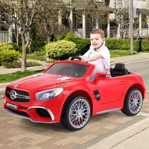  JAXPETY Mercedes Benz 12V Electric Kids Ride On Car Licensed MP3 RC Remote Control (Black)