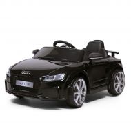 JAXPETY Audi TT 12V Electric Ride On Car Licensed MP3 LED Lights RC Remote Control (Black)