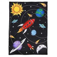 JAXSONS WORLD Outer Space Theme Baby & Toddler Blanket