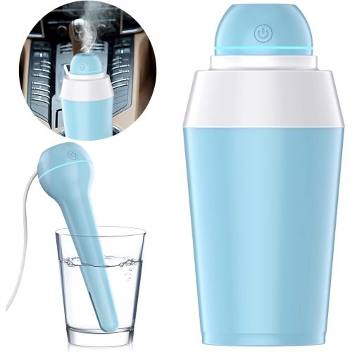  JAYWAYNE Portable Mini Humidifier USB Cool Mist Ultrasonic Humidifier with Water Bottle Premium Humidifying Unit with Whisper-Quiet Operation Automatic Shut-Off Multi Use for Travel Home Of