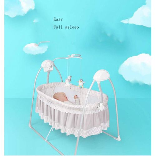  JBHURF Baby Electric Cradle Bed Baby Intelligent Automatic Sleeping Basket Travel Cradle Bed