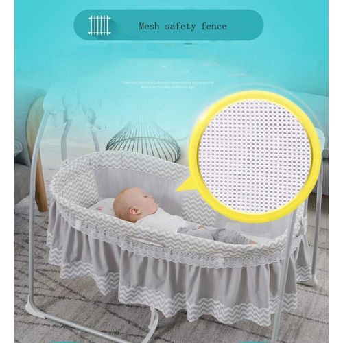  JBHURF Baby Electric Cradle Bed Baby Intelligent Automatic Sleeping Basket Travel Cradle Bed