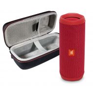 JBL FLIP 4 Red Kit Bluetooth Speaker & Portable Hardshell Travel Case
