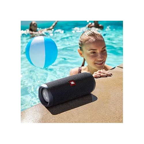 제이비엘 JBL FLIP 5, Waterproof Portable Bluetooth Speaker, Black, Small