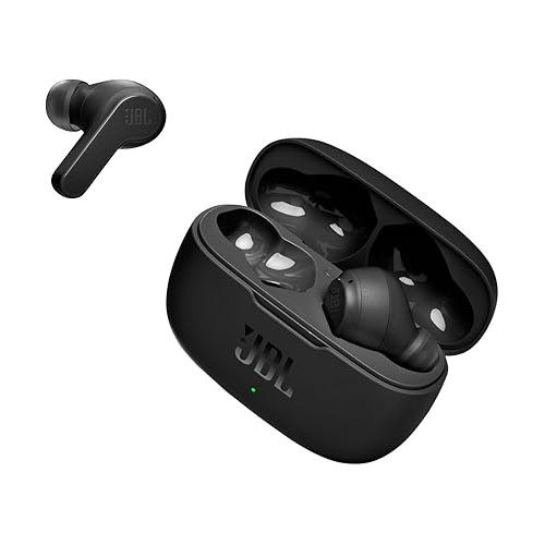 제이비엘 JBL Vibe 200TWS - True Wireless Earbuds, 20 hours of combined playback, JBL Deep Bass Sound, Comfort-fit, IPX2 rating, Pocket friendly (Black)