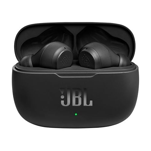 제이비엘 JBL Vibe 200TWS - True Wireless Earbuds, 20 hours of combined playback, JBL Deep Bass Sound, Comfort-fit, IPX2 rating, Pocket friendly (Black)