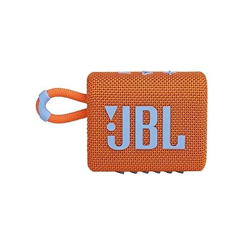 제이비엘 JBL Go 3: Portable Speaker with Bluetooth, Built-in Battery, Waterproof and Dustproof Feature - Orange