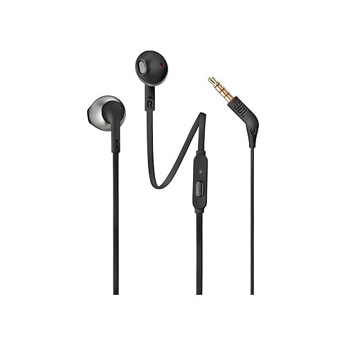 제이비엘 JBL TUNE 205 - In-Ear Headphone with One-Button Remote/Mic - Black