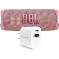 JBL Flip 6 (Pink) + Bundle with ByTech Universal 20W PD QC Wall Charger (White)