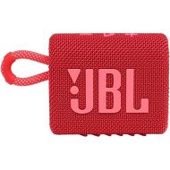 JBL Go 3: Portable Speaker with Bluetooth, Built-in Battery, Waterproof and Dustproof Feature - Red (JBLGO3REDAM) (Renewed)