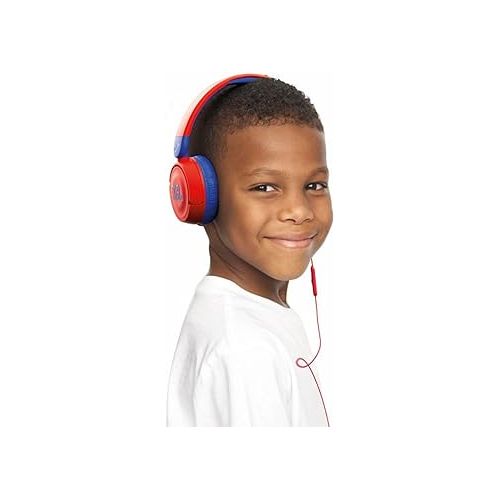 제이비엘 JBL JR 310 - Kids On-Ear Headphones (Red/Blue), Small