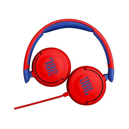 제이비엘 JBL JR 310 - Kids On-Ear Headphones (Red/Blue), Small