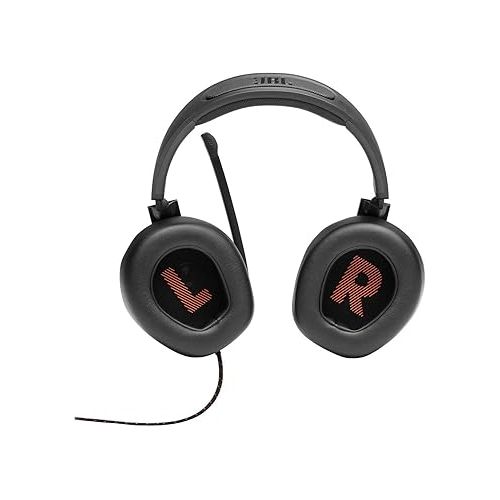 제이비엘 JBL Quantum 200 - Wired Over-Ear Gaming Headphones - Black, Large