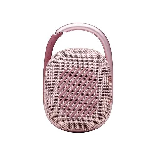 제이비엘 JBL Clip 4 - Portable Mini Bluetooth Speaker, Big Audio and Punchy bass, Integrated Carabiner, IP67 Waterproof and dustproof, Speaker (Pink) (Renewed)