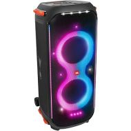 JBL PartyBox 710 -Party Speaker with Powerful Sound, Built-in Lights and Extra Deep Bass, IPX4 Splash Proof, App/Bluetooth Connectivity, Made for Everywhere a Handle Wheels (Black)