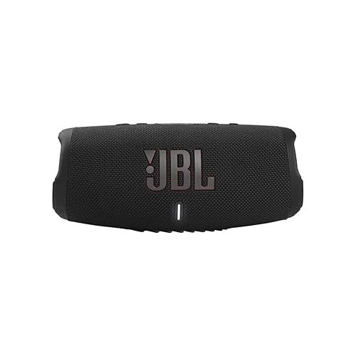 제이비엘 JBL Charge 5 Portable Waterproof Wireless Bluetooth Speaker Bundle with divvi! Protective Hardshell Case - Black