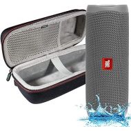 JBL Flip 5, Waterproof Portable Bluetooth Speaker, Gray, with A Megen Hardshell Protection Case