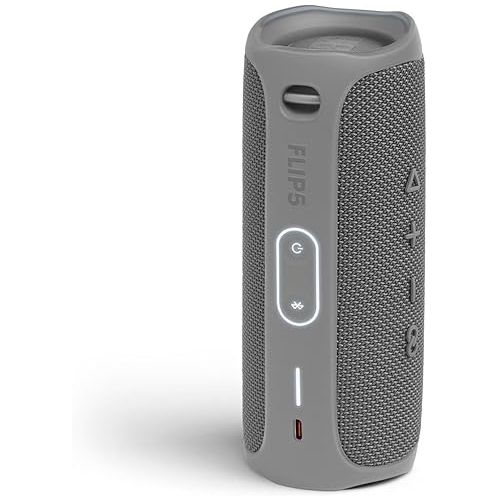 제이비엘 JBL Flip 5, Waterproof Portable Bluetooth Speaker, Gray, with A Megen Hardshell Protection Case