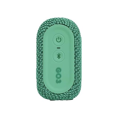 제이비엘 JBL Go 3 Eco: Portable Speaker with Bluetooth, Built-in Battery, Waterproof and Dustproof Feature - Green