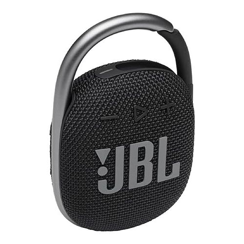 제이비엘 JBL 2 Pack Clip 4 Waterproof Wireless Audio Bluetooth Speaker Bundle (Black)