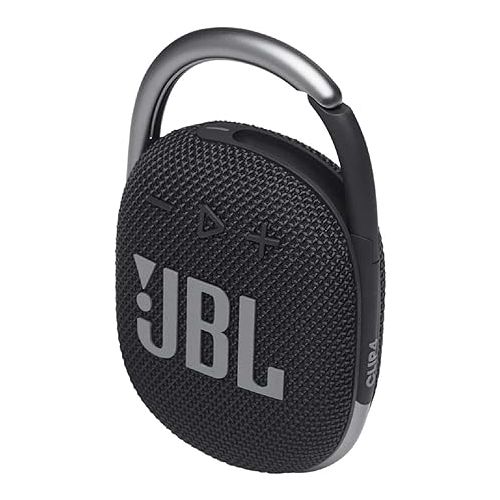 제이비엘 JBL 2 Pack Clip 4 Waterproof Wireless Audio Bluetooth Speaker Bundle (Black)