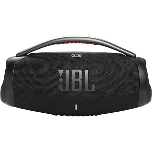 제이비엘 JBL Boombox 3 - Portable Bluetooth Speaker, Powerful Sound and Monstrous bass, IPX7 Waterproof, 24 Hours of Playtime, powerbank, JBL PartyBoost for Speaker Pairing (Black) (Renewed)