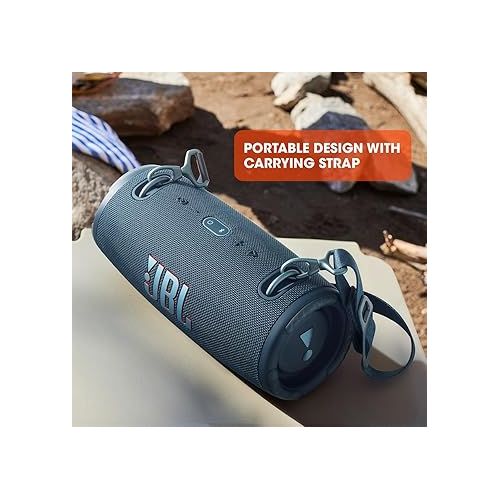 제이비엘 JBL Xtreme 3 - Portable Bluetooth Speaker, Powerful Sound and Deep Bass, IP67 Waterproof, 15 Hours of Playtime, Powerbank, PartyBoost for Multi-speaker Pairing (Black)