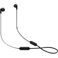 JBL Tune 215 - Bluetooth Wireless in-Ear Headphones with 3-Button Mic/Remote and Flat Cable - Black, Small