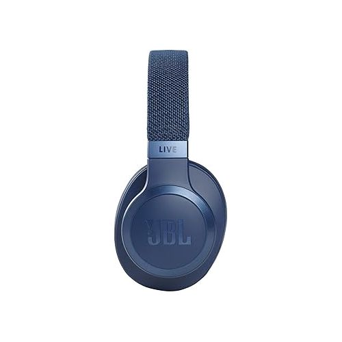 제이비엘 JBL Live 660NC - Wireless Over-Ear Noise Cancelling Headphones with Long Lasting Battery and Voice Assistant - Blue, Medium