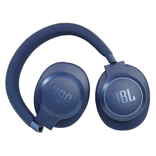 제이비엘 JBL Live 660NC - Wireless Over-Ear Noise Cancelling Headphones with Long Lasting Battery and Voice Assistant - Blue, Medium