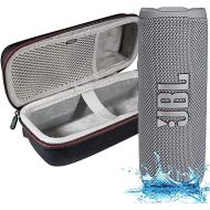 JBL Flip 6 - Waterproof Portable Bluetooth Speaker, Powerful Sound and deep bass, IPX7 Waterproof, 12 Hours of Playtime with Megen Hardshell Case - Gray