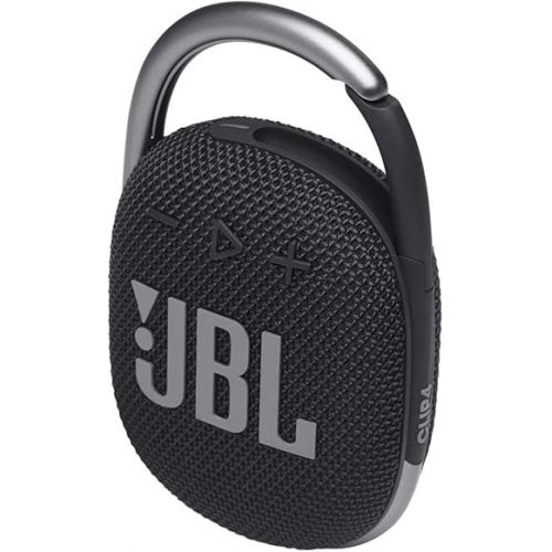 제이비엘 JBL Clip 4 Portable Wireless Bluetooth Waterproof/Dustproof Speaker - Black (Renewed)