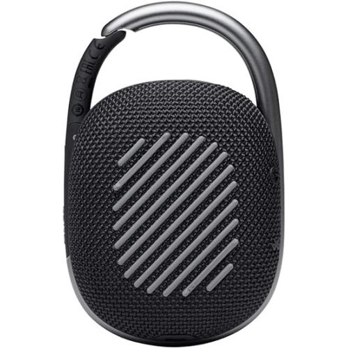 제이비엘 JBL Clip 4 Portable Wireless Bluetooth Waterproof/Dustproof Speaker - Black (Renewed)