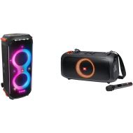JBL PartyBox 710 -Party Speaker with Powerful Sound & PartyBox On-The-Go Powerful Portable Bluetooth Party Speaker with Dynamic Light Show, Black